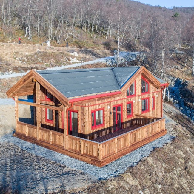 The results of the summer of 2018.  Production and delivery of a series of two-story houses to Norway.